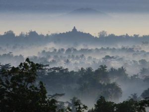 Candi Borobudur, Teratai di Tengah Danau