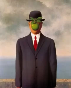 Lukisan Surealisme The Son of Man, 1946 karya Rene Magritte
