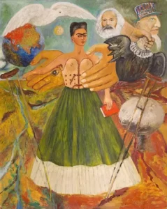 Lukisan surealisme Marxism will give health to the sick karya Frida Kahlo