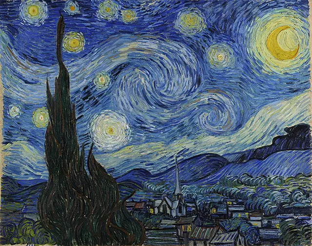 Lukisan Van Gogh dengan Judul Starry Night