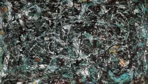 Lukisan Abstraksionisme Full Fathom Five, (1947) karya Jackson Pollock