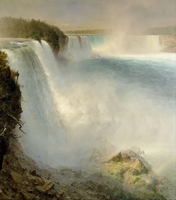 Niagara Falls, from the American Side (1867) karya Frederic Edwin Church