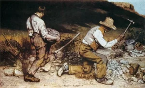 Lukisan Naturalis The Stone Breakers (1849) – Gustave Courbet
