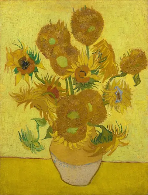 Lukisan Sunflowers (1889) Karya Vincent van Gogh