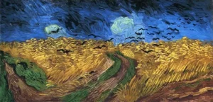 Lukisan Wheatfield with Crows, (1890) karya Vincent Van Gogh