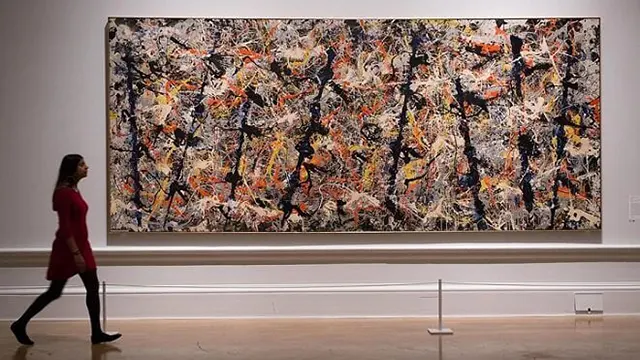 lukisan abstraksionisme Pollock